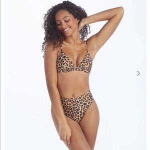 Summersalt triangle top, high leg high rise bottom